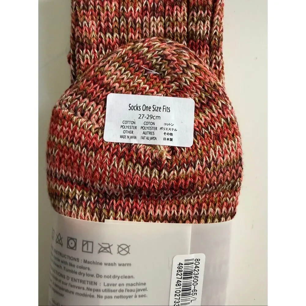 Anonymous ISM Socks Crew Made in Japan Cashmere Blend One Size Fits Most